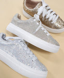 Women's DOLCE-66-RHINESTONE SNEKAERS | Zarnesh