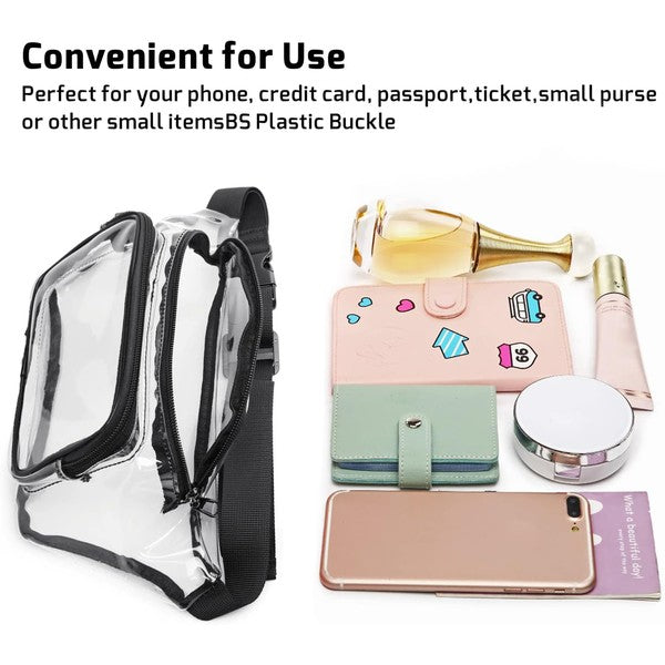 Women's Stadium Approved Clear Fanny Pack | Zarnesh