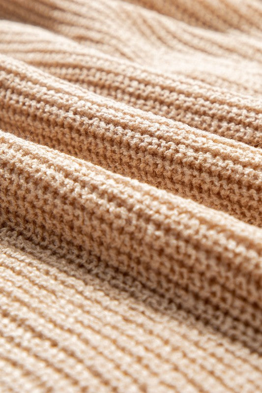 Women’s Stripe Contrast Crew Neck 3/4 Sleeve Sweater | Zarnesh