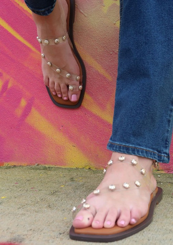  Women's Stud Design Sandal AVA 3 | Zarnesh
