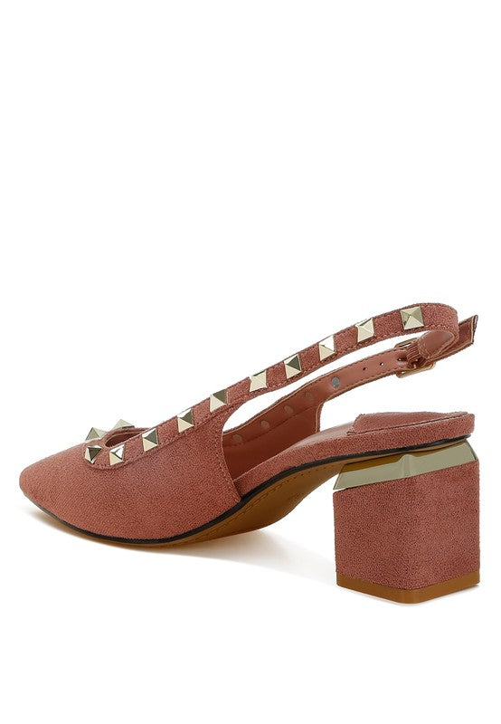 Women's Stud Embellished Microfiber Sandals | Zarnesh