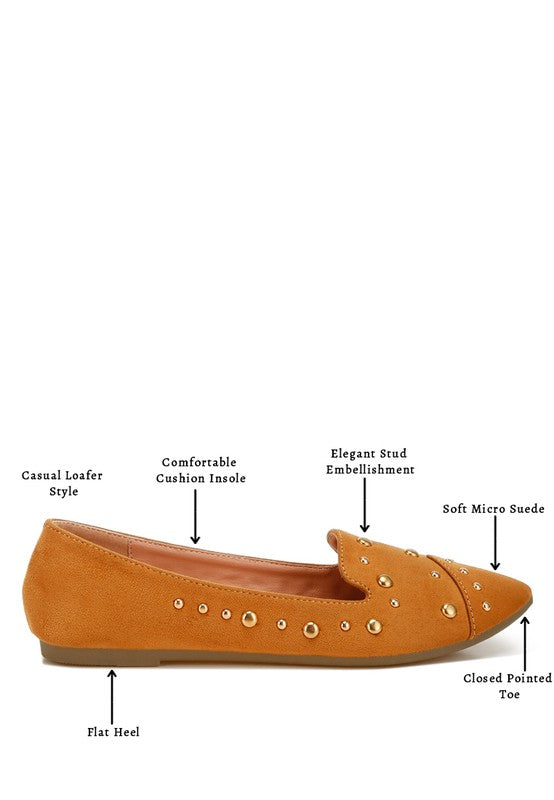Women’s Stud Embellished Ballet Flats | Zarnesh