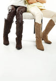Women's  Studs Embellished Cowboy Boots | Zarnesh
