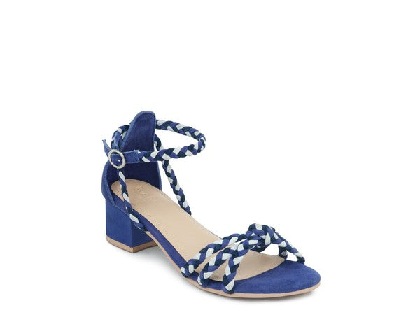 Women's Stylish Braided Ankle Strap Block Heel | Zarnesh