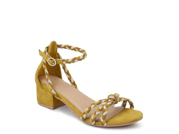 Women's Stylish Braided Ankle Strap Block Heel | Zarnesh