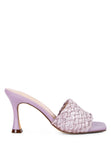 Women's Stylish Woven Braided Strap Heeled Sandals | Zarnesh