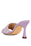 Women's Stylish Woven Braided Strap Heeled Sandals | Zarnesh