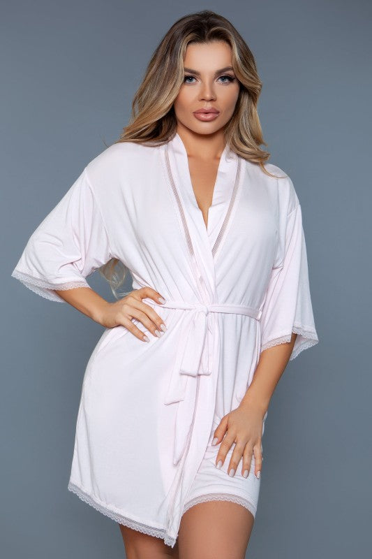 Women’s Sylvie Lace Trimmed Robe | Zarnesh