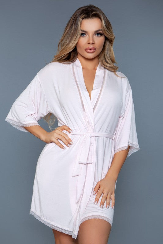 Women’s Sylvie Lace Trimmed Robe | Zarnesh