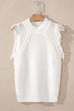 Women’s Tasseled Mock Neck Vest Sweater | Zarnesh
