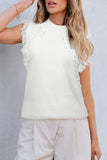 Women’s Tasseled Mock Neck Vest Sweater | Zarnesh