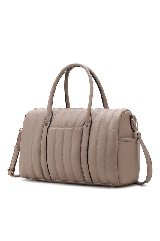  MFK Collection Luana Quilted Duffle Bag by Mia K - Elevate Your Travel Style | Zarnesh