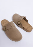 Women’s Ratiha Suede Buckle Slip-On Clog Mules | Zarnesh