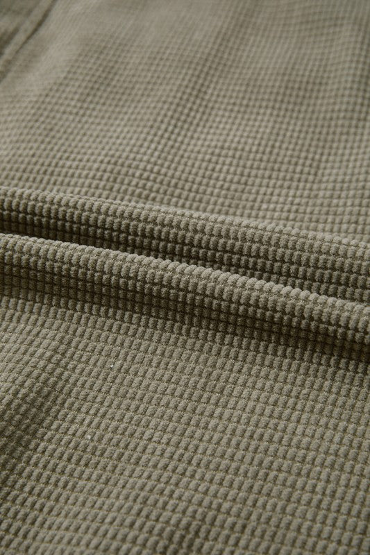 Women’s Textured Knit Hooded Corduroy Jacket | Zarnesh