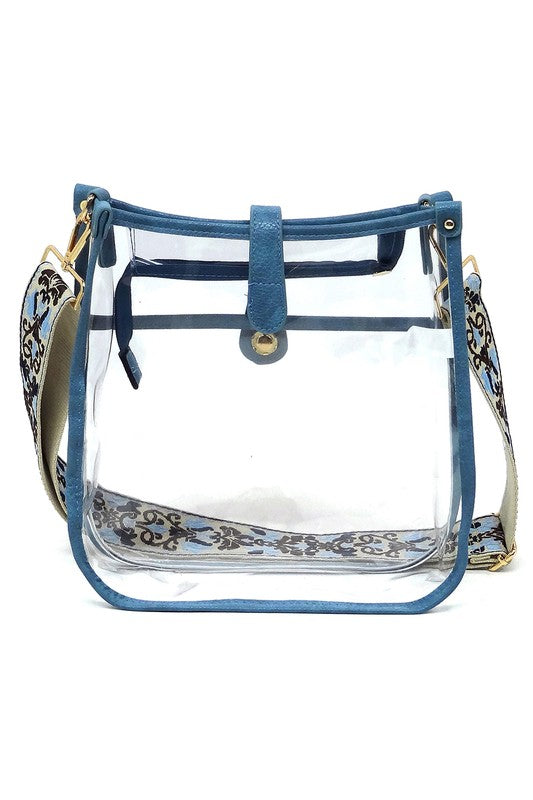 Women’s Transparent Guitar Strap Crossbody Bag | Zarnesh