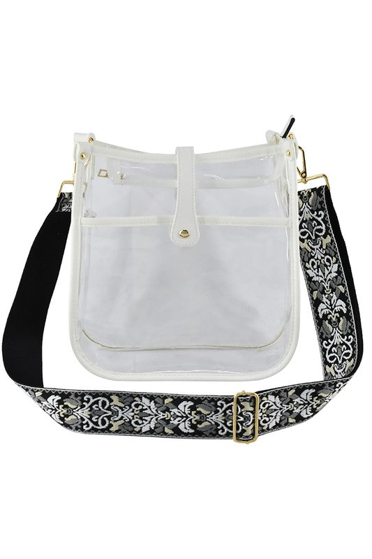 Women’s Transparent Guitar Strap Crossbody Bag | Zarnesh