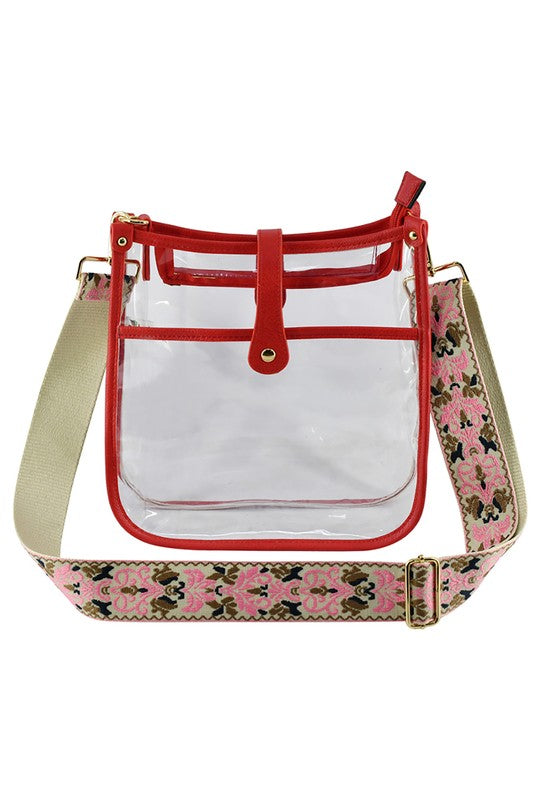 Women’s Transparent Guitar Strap Crossbody Bag | Zarnesh