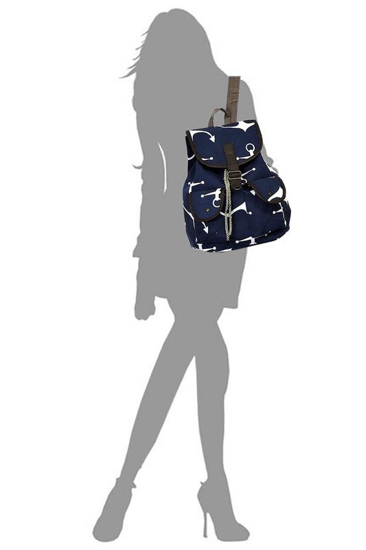 Women's Tribal Printed Canvas Backpack | Zarnesh