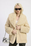 Women's Trimmed Teddy Coat Collar With Pocket  | Zarnesh