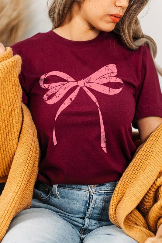 Women’s Valentine Bow Graphic Plus Tee | Zarnesh