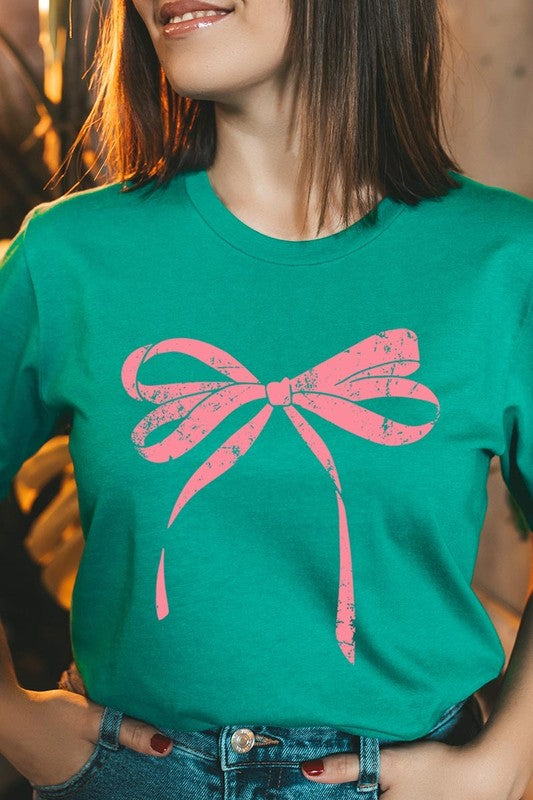 Women’s Valentine Bow Graphic Plus Tee | Zarnesh