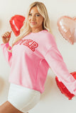 Women’s Valentines Lover Drop Shoulder Pullover Sweatshirt | Zarnesh