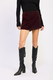 Women’s Versatile High Waist Suede Mini Skirt | Zarnesh
