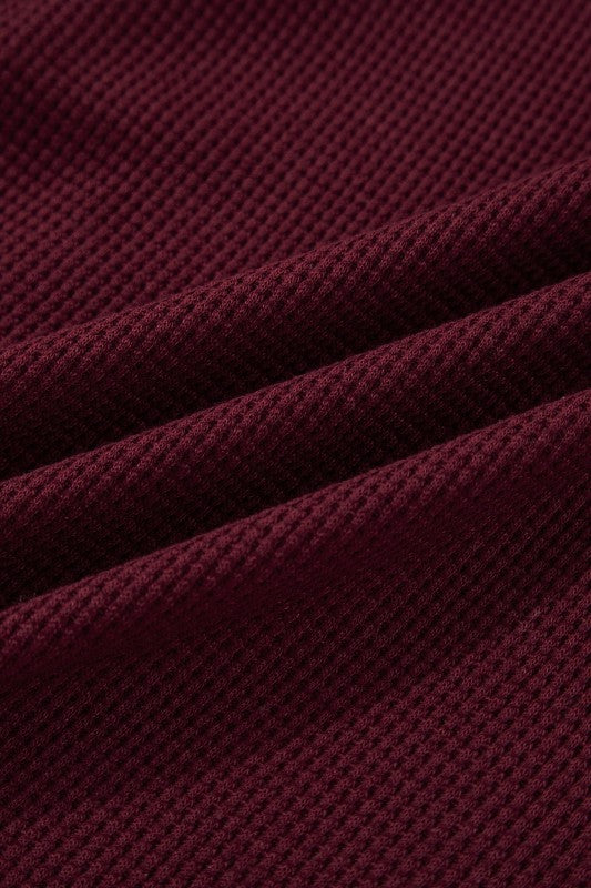 Women’s Waffle Snap Button Zip-Up Hooded Jacket | Zarnesh