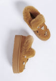 Women’s Zeta Charm Faux Fur Embellished Slip On Snow Boots | Zarnesh