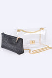 Womens 2 In 1 Cleared Convertible Stadium Bag Set | Zarnesh