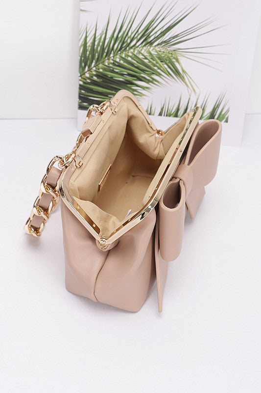 Women Bow Tie Top Handle Convertible Swing Bag Zarnesh