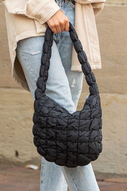 Womens Dale Quilted Puffer Shoulder Bag | Zarnesh