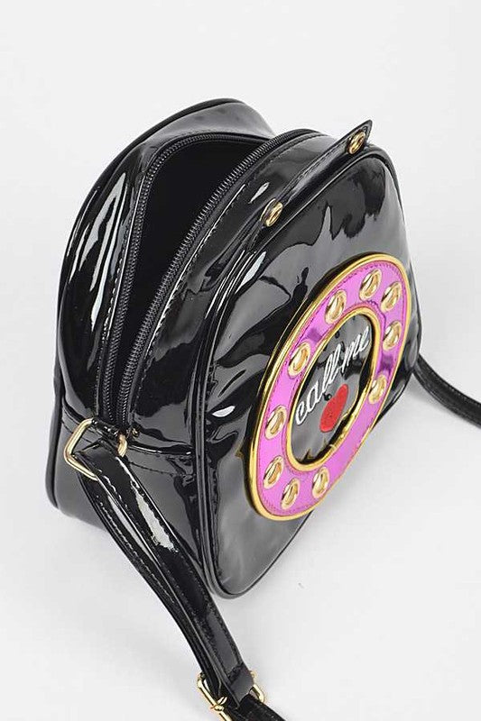 Women Patent Leather Phone Clutch Zarnesh