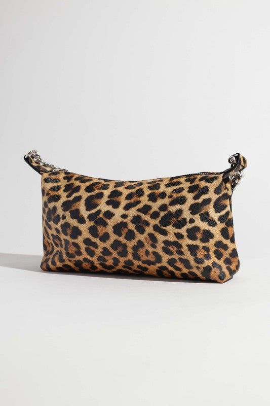 Womens  Leopard Saddle Shoulder Bag  | Zarnesh 