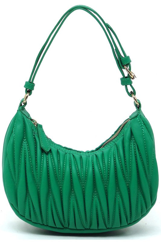 Womens Chevron Quilted Shoulder Hobo Bag | Zarnesh