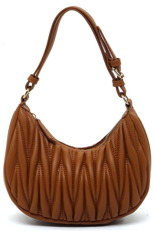 Womens Chevron Quilted Shoulder Hobo Bag | Zarnesh