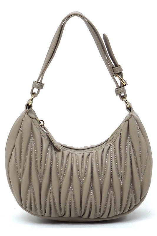 Womens Chevron Quilted Shoulder Hobo Bag | Zarnesh