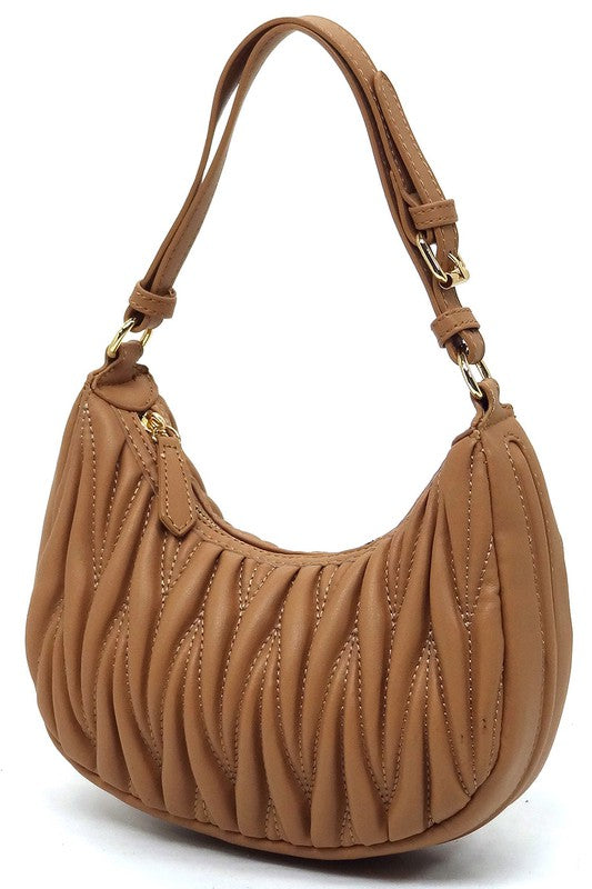 Womens Chevron Quilted Shoulder Hobo Bag | Zarnesh