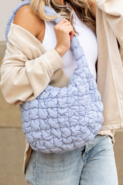 Womens Dale Quilted Puffer Shoulder Bag | Zarnesh