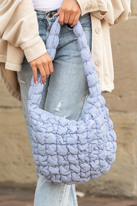 Womens Dale Quilted Puffer Shoulder Bag | Zarnesh