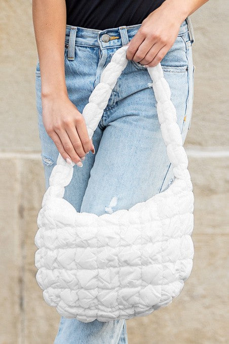 Womens Dale Quilted Puffer Shoulder Bag | Zarnesh