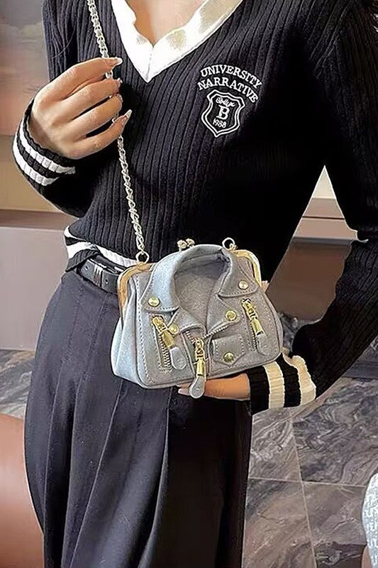 Womens Denim Jacket Iconic Swing Bag | Zarnesh