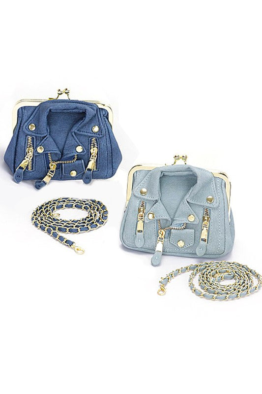 Womens Denim Jacket Iconic Swing Bag | Zarnesh