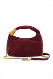 Womens Faux Suede Top Handle Convertible Swing Clutch| Zarnesh 