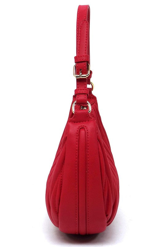Womens Chevron Quilted Shoulder Hobo Bag | Zarnesh