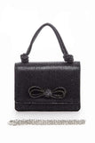 Womens Full Stone Bot Iconic Top Handle Clutch | Zarnesh