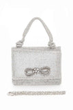 Womens Full Stone Bot Iconic Top Handle Clutch | Zarnesh