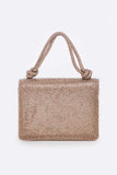 Womens Full Stone Bot Iconic Top Handle Clutch | Zarnesh
