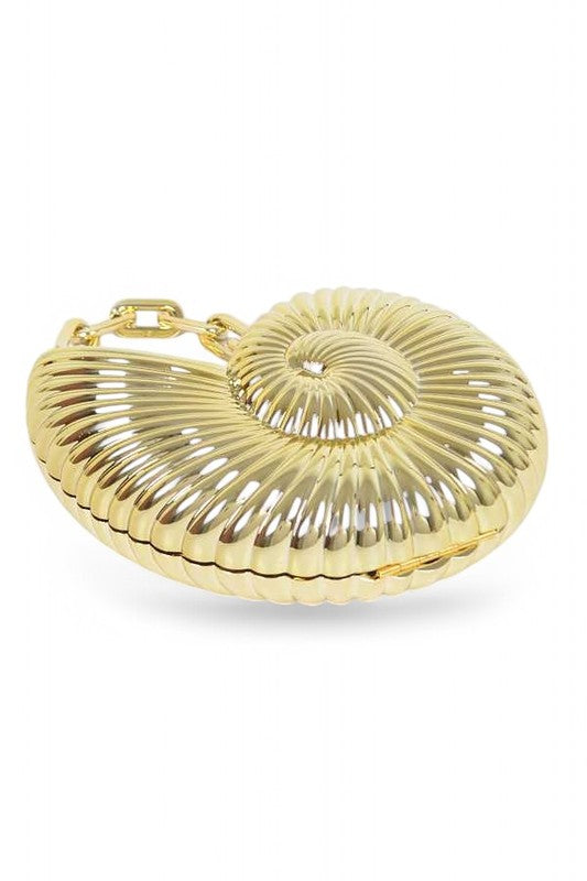 Womens Iconic Detachable Handle Sea Shell Box Clutch | Zarnesh