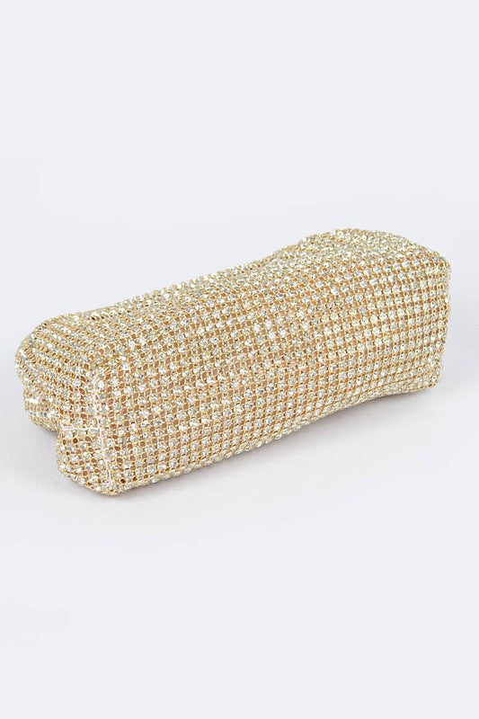 Womens Oversize Rhinestone Convertible Soft Clutch Bag| Zarnesh 